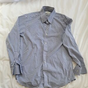 Men's Lucky Brand Slim Fit Stretch Button Down Med (15" - 15 1/2")